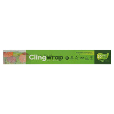 BioTuff Compostable Cling Wrap 100x30cm sheets